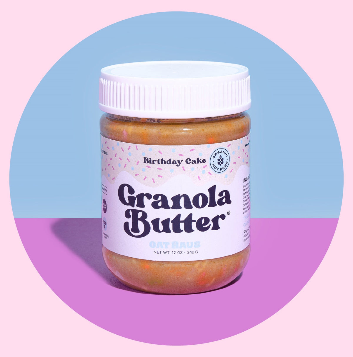 Birthday Cake Granola Butter
